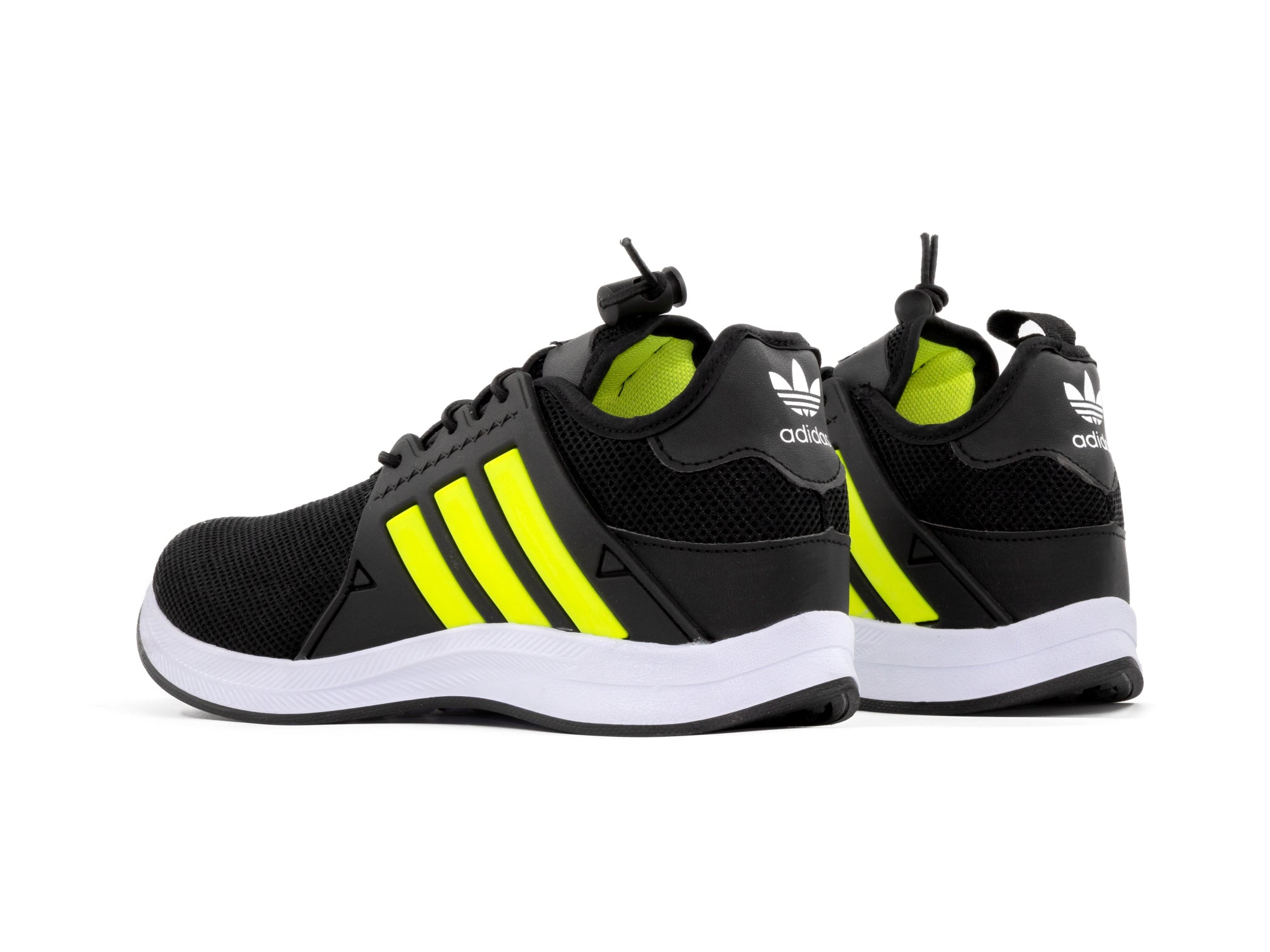 Tenis 018 Negro Amarillo Neon