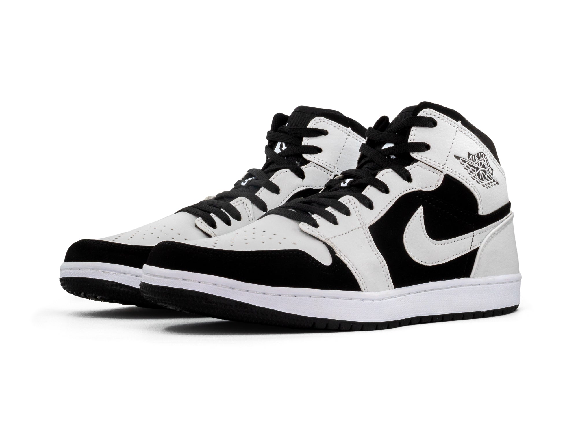 Nike jordan blancos con negro Clearance